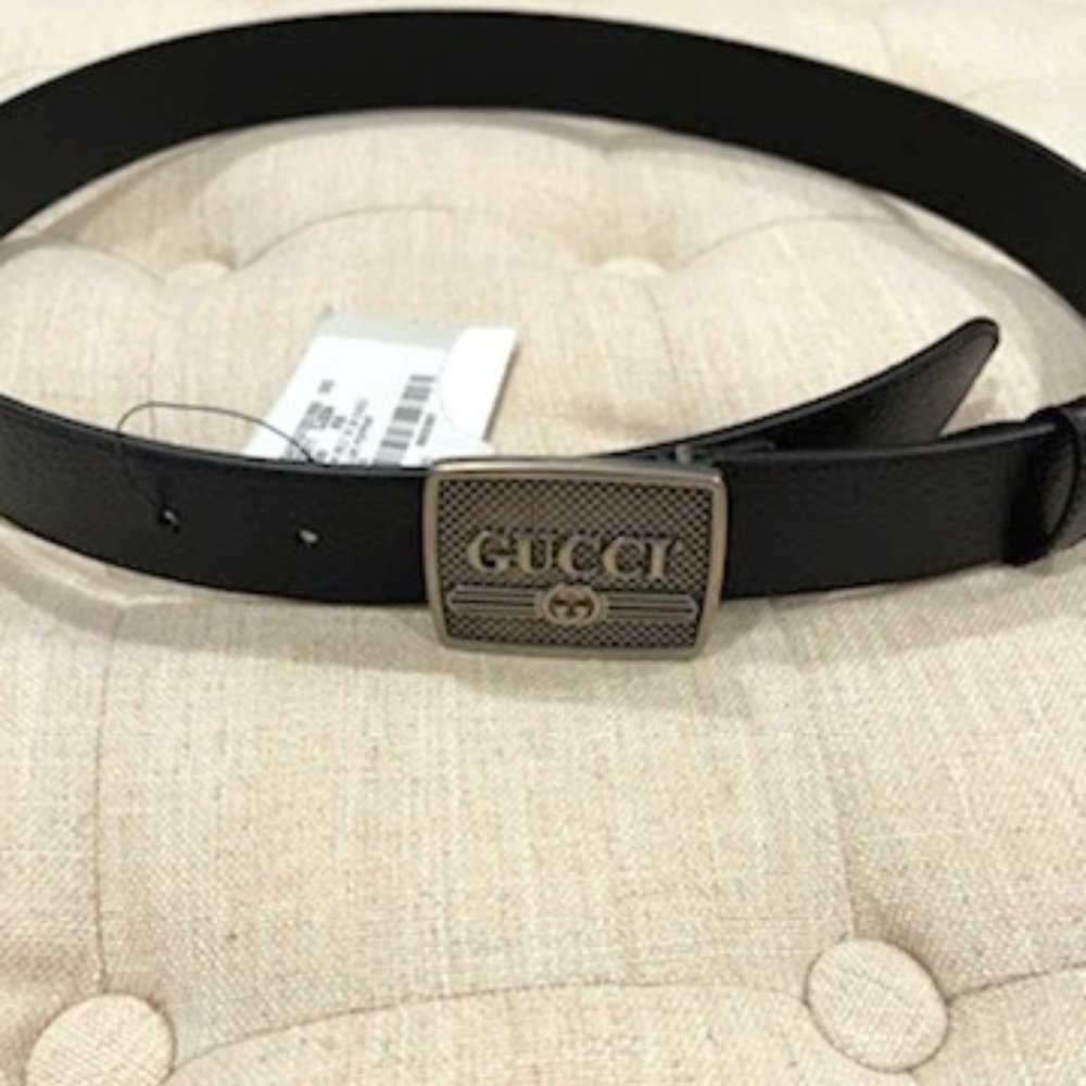 Authentic Gucci Black Men's  Belt